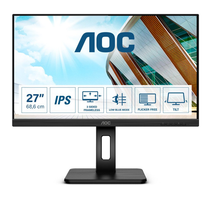 AOC 27 16.9 2560X1440 75HZ IPS VGA HDMI DP MULTIMED